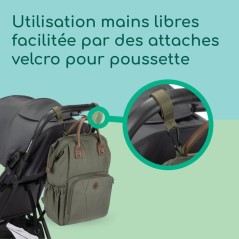 BEBECONFORT Sac a dos a langer bébé, Matelas a langer inclus , Poche