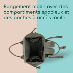 BEBECONFORT Sac a dos a langer bébé, Matelas a langer inclus , Poche