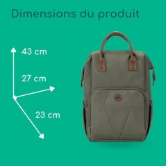 BEBECONFORT Sac a dos a langer bébé, Matelas a langer inclus , Poche