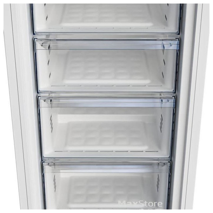 Congélateur armoire - BEKO - B1RFNE274W - Classe E - 220 L - Froid ventilé - 13 kg/24h - 151,5x59,7x70,9 - Blanc Congélateur armoire - BEKO - B1RFNE274W - Classe E - 220 L - Froid ventilé - 13 kg/24h - 151,5x59,7x70,9 - Blanc
