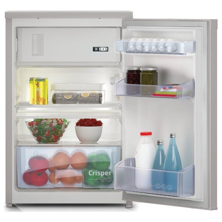 Réfrigérateur table top congélateur - BEKO - TSE1504FN - 1 porte - pose libre - 114 L - 84 cm - gris