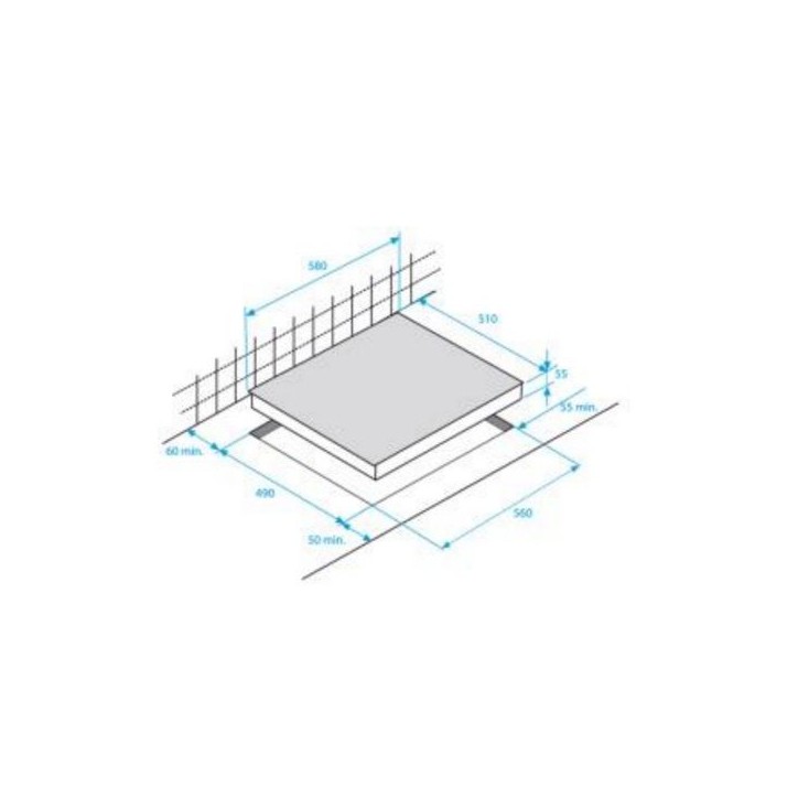 Table de cuisson a gaz - BEKO - 2 foyers - 30 cm - Inox - HDCG32220FX Table de cuisson a gaz - BEKO - 2 foyers - 30 cm - Inox - HDCG32220FX