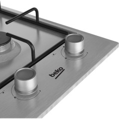 Table de cuisson a gaz - BEKO - 2 foyers - 30 cm - Inox - HDCG32220FX