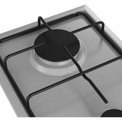 Table de cuisson a gaz - BEKO - 2 foyers - 30 cm - Inox - HDCG32220FX