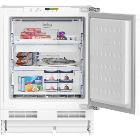 Congélateur armoire - BEKO - BU1204N - Intégrable - 3 tiroirs - 4,9 kg/24h - Classe E - 82x59,5x54x5 - Porte réversible panth