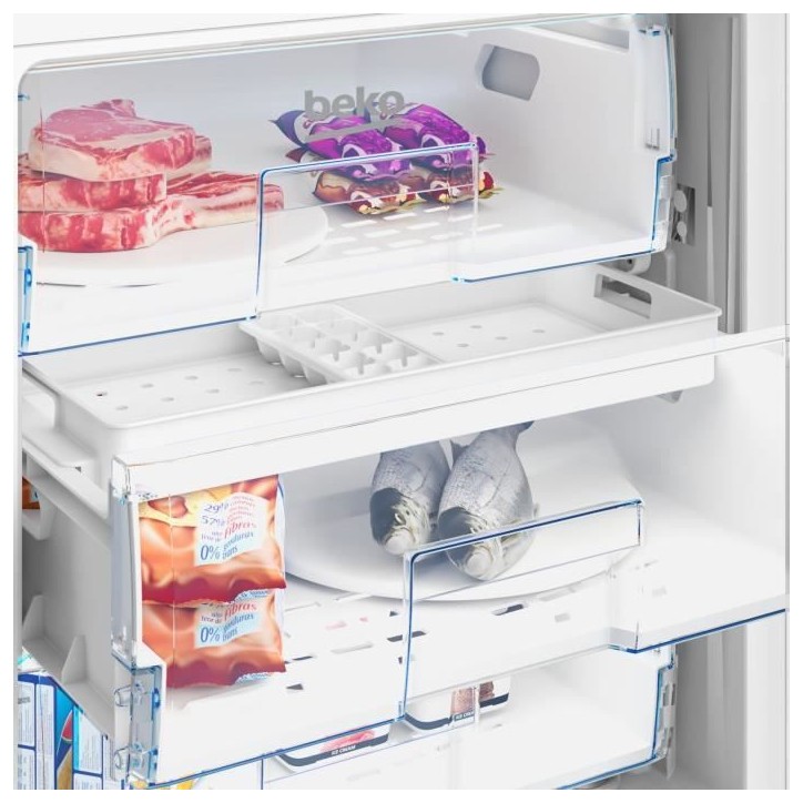 Congélateur armoire - BEKO - BU1204N - Intégrable - 3 tiroirs - 4,9 kg/24h - Classe E - 82x59,5x54x5 - Porte réversible panth Congélateur armoire - BEKO - BU1204N - Intégrable - 3 tiroirs - 4,9 kg/24h - Classe E - 82x59,5x54x5 - Porte réversible panth