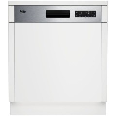 Lave-vaisselle semi-encastrable BEKO BDSN28530X - 15 couverts - L60cm