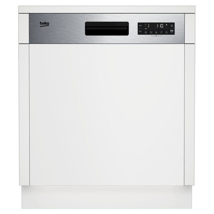 Lave-vaisselle semi-encastrable BEKO BDSN28530X - 15 couverts - L60cm - 45 db - tiroir a couverts Lave-vaisselle semi-encastrable BEKO BDSN28530X - 15 couverts - L60cm - 45 db - tiroir a couverts