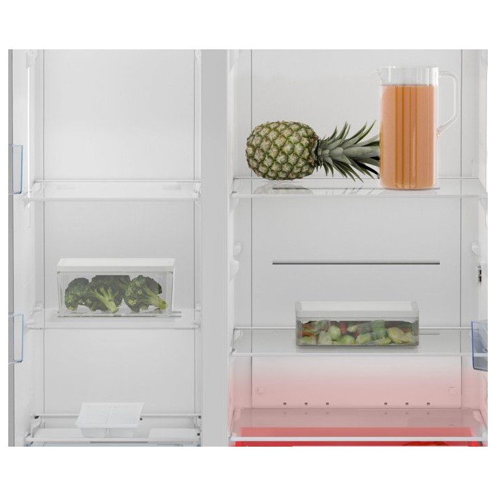 Réfrigérateur américain - BEKO - GN163141XBN - 2 portes - pose libre - classe E - 179 cm - inox