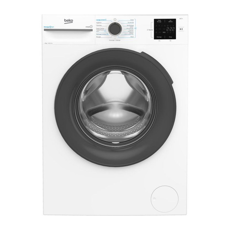Lave-linge hublot BEKO BMEDWFT38411 - 8 kg - Induction - L60cm - 1400