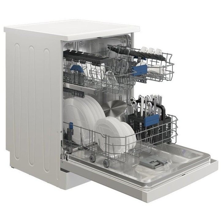 Lave-vaisselle pose libre BEKO BDFN26446WA - 14 couverts - Induction - L60 cm - Autodose - 46 dBA - Blanc