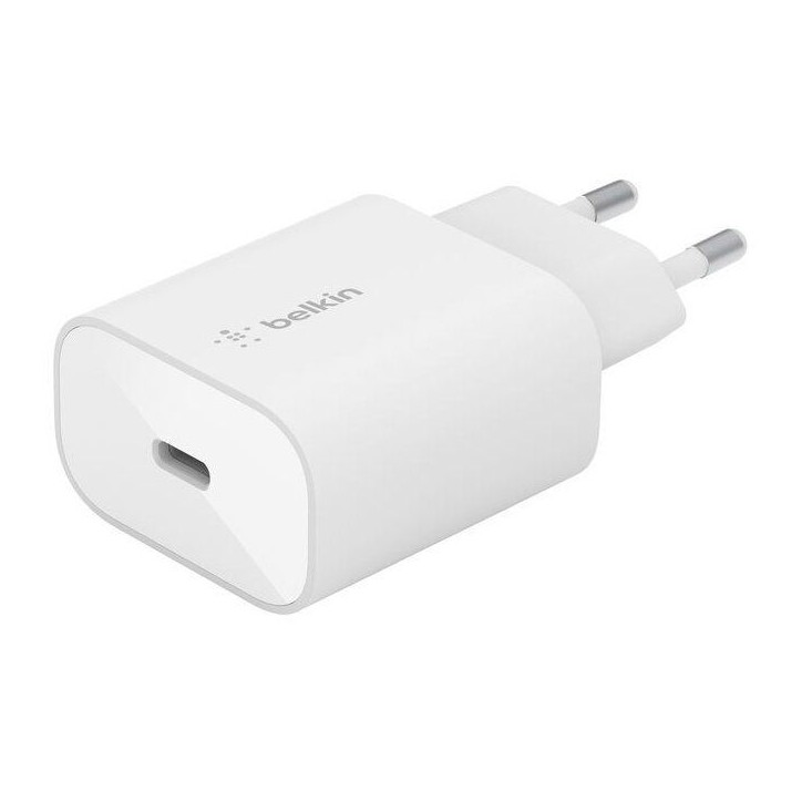 Chargeur secteur - BELKIN - USB-C - 25 W - PD PPS - Blanc Chargeur secteur - BELKIN - USB-C - 25 W - PD PPS - Blanc