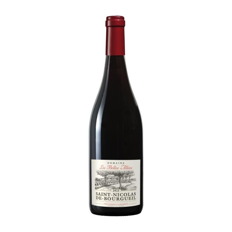 Domaine Les Belles Allées 2024Saint-Nicolas-de-Bourgueil - Vin rouge