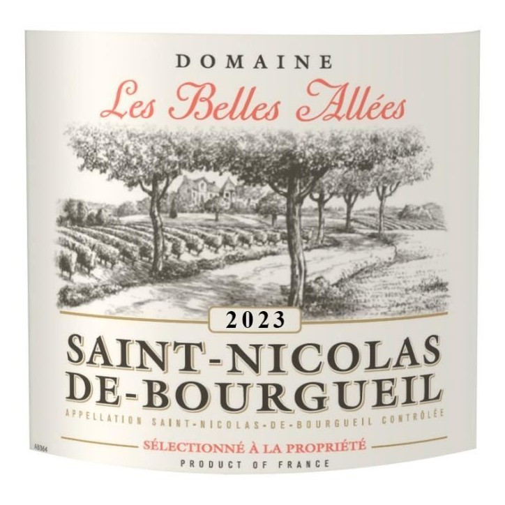 Domaine Les Belles Allées 2024Saint-Nicolas-de-Bourgueil - Vin rouge de Loire
