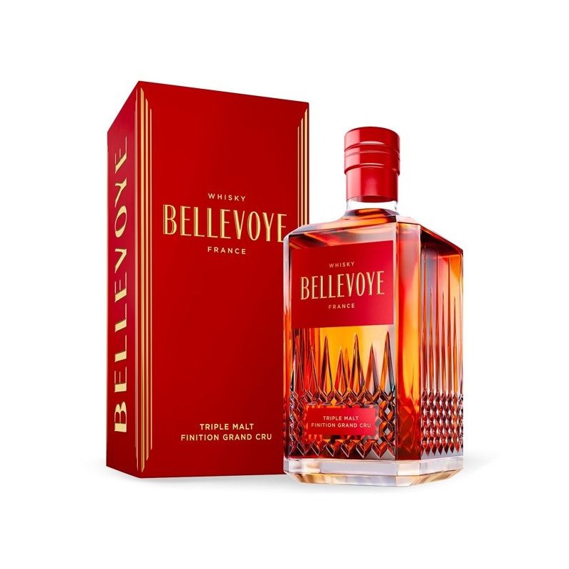 BELLEVOYE - ROUGE - Whisky - Triple Malt - Origine : France - 43 % alc