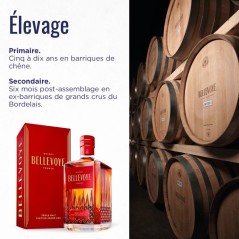 BELLEVOYE - ROUGE - Whisky - Triple Malt - Origine : France - 43 % alc