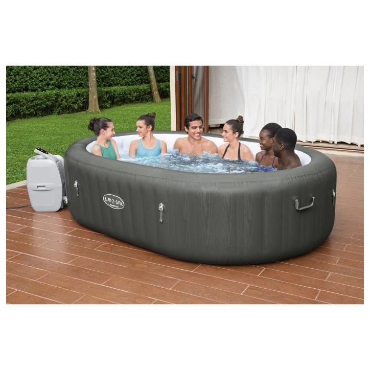 Spa gonflable BESTWAY - Lay-Z-Spa Mauritius - Avec Wifi - Airjet 180 Airjets - 270 x 180 x 71 cm - 5 a 7 places - Rectangulaire Spa gonflable BESTWAY - Lay-Z-Spa Mauritius - Avec Wifi - Airjet 180 Airjets - 270 x 180 x 71 cm - 5 a 7 places - Rectangulaire