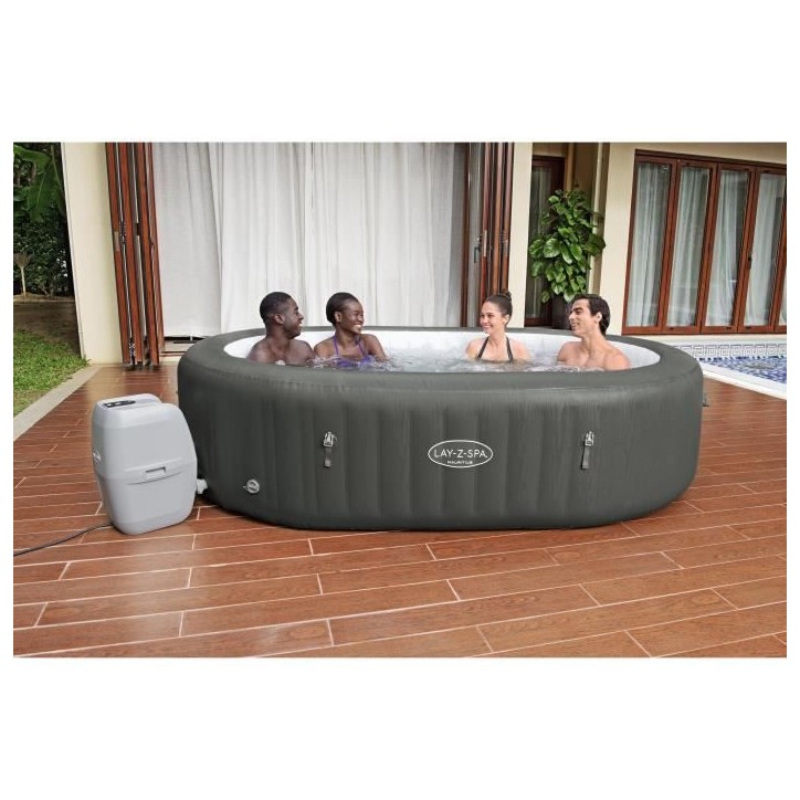 Spa gonflable BESTWAY - Lay-Z-Spa Mauritius - Avec Wifi - Airjet 180 Airjets - 270 x 180 x 71 cm - 5 a 7 places - Rectangulaire Spa gonflable BESTWAY - Lay-Z-Spa Mauritius - Avec Wifi - Airjet 180 Airjets - 270 x 180 x 71 cm - 5 a 7 places - Rectangulaire