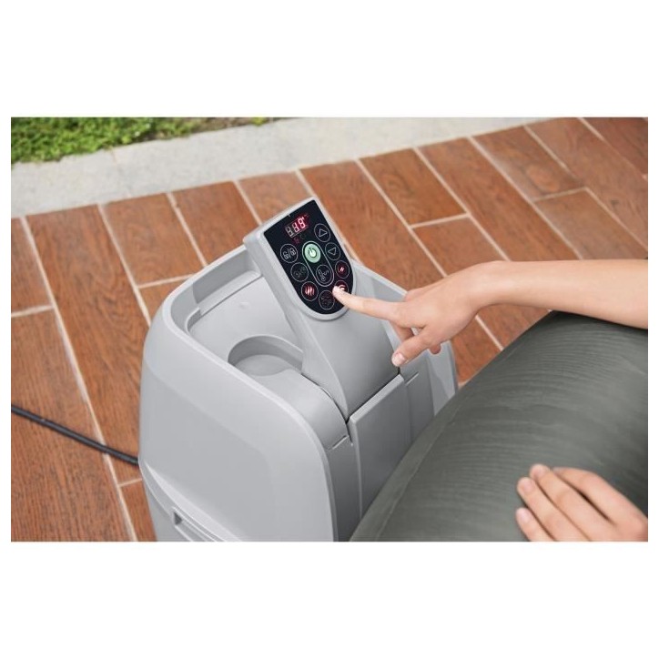 Spa gonflable BESTWAY - Lay-Z-Spa Mauritius - Avec Wifi - Airjet 180 Airjets - 270 x 180 x 71 cm - 5 a 7 places - Rectangulaire Spa gonflable BESTWAY - Lay-Z-Spa Mauritius - Avec Wifi - Airjet 180 Airjets - 270 x 180 x 71 cm - 5 a 7 places - Rectangulaire