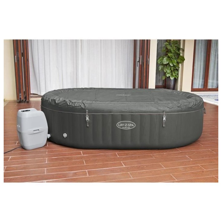 Spa gonflable BESTWAY - Lay-Z-Spa Mauritius - Avec Wifi - Airjet 180 Airjets - 270 x 180 x 71 cm - 5 a 7 places - Rectangulaire Spa gonflable BESTWAY - Lay-Z-Spa Mauritius - Avec Wifi - Airjet 180 Airjets - 270 x 180 x 71 cm - 5 a 7 places - Rectangulaire