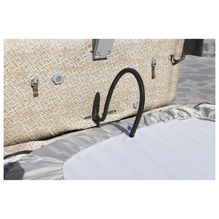 Spa gonflable BESTWAY - Lay-Z-Spa Rome - 180 airjets - 201 x 201 x 71 cm - 5 a 7 places - Carré (couverture, cartouche, diffuse Spa gonflable BESTWAY - Lay-Z-Spa Rome - 180 airjets - 201 x 201 x 71 cm - 5 a 7 places - Carré (couverture, cartouche, diffuse