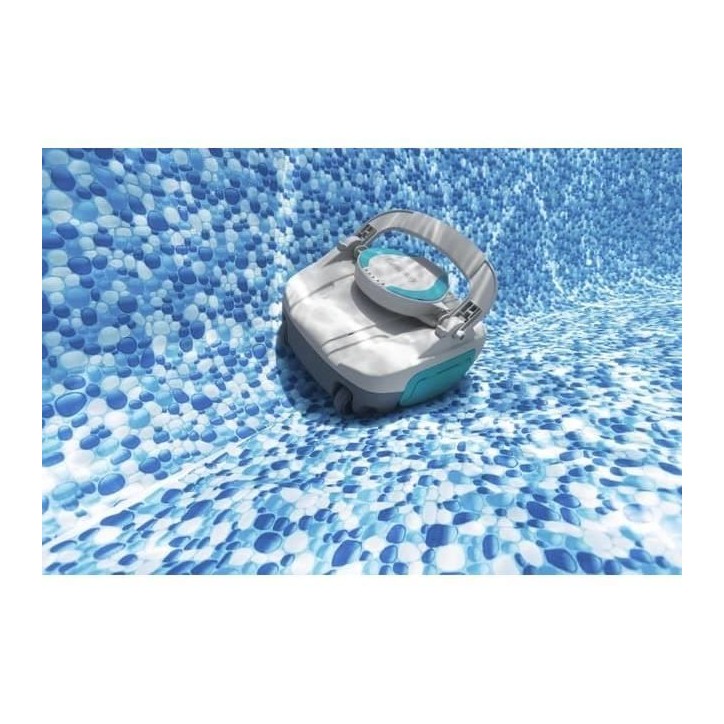 Robot aspirateur - Bestway - Jade - Rechargeable et autonome - nettoyage fond plat - 15 m² max Robot aspirateur - Bestway - Jade - Rechargeable et autonome - nettoyage fond plat - 15 m² max