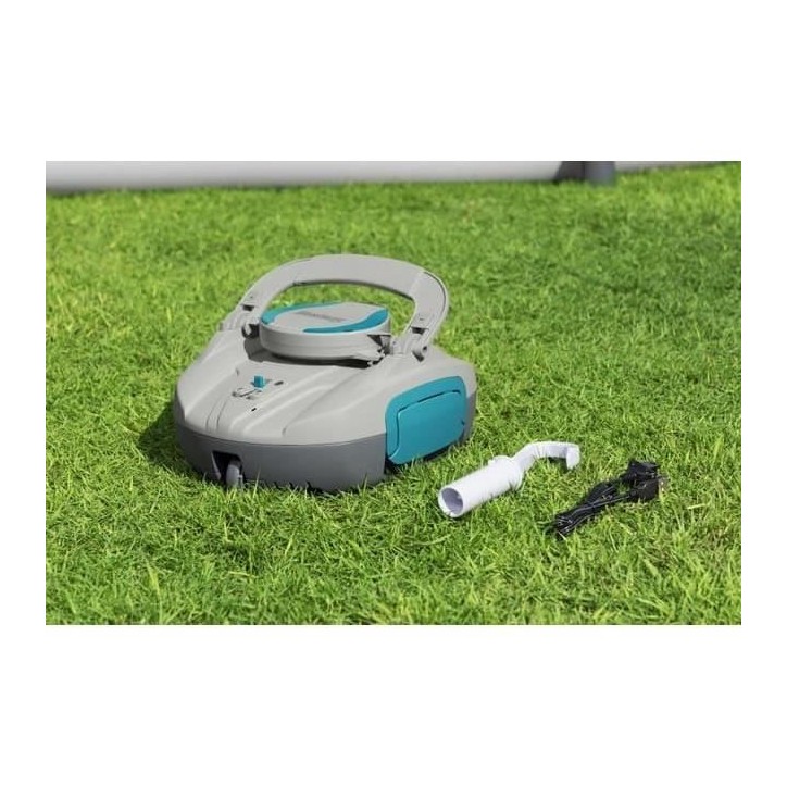 Robot aspirateur - Bestway - Jade - Rechargeable et autonome - nettoyage fond plat - 15 m² max Robot aspirateur - Bestway - Jade - Rechargeable et autonome - nettoyage fond plat - 15 m² max