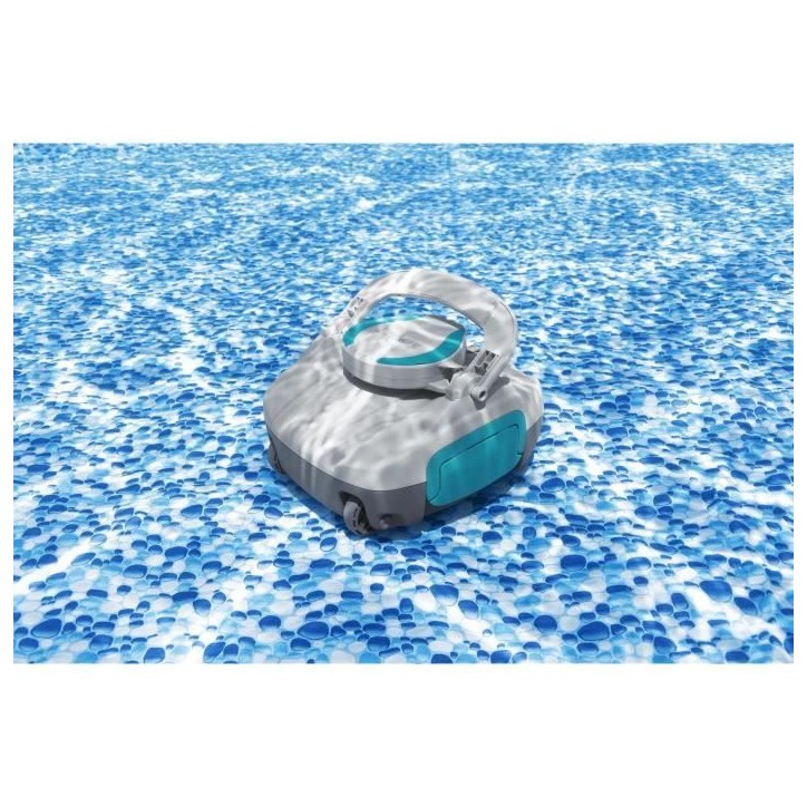 Robot aspirateur - Bestway - Jade - Rechargeable et autonome - nettoyage fond plat - 15 m² max Robot aspirateur - Bestway - Jade - Rechargeable et autonome - nettoyage fond plat - 15 m² max