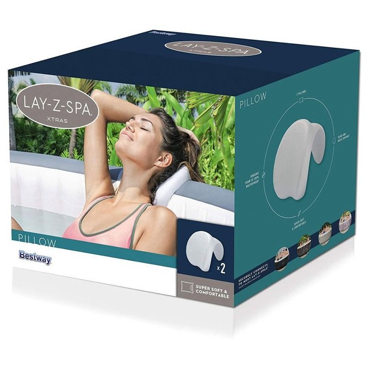 Lot de 2 repose-tete pour spa Lay-Z-Spa - BESTWAY -