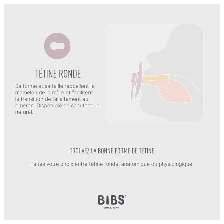 Sucette bébé - BIBS - Colour - Embout rond - Pack de 2 - Caoutchouc naturel - Taille 1 Vanilla Peach Sucette bébé - BIBS - Colour - Embout rond - Pack de 2 - Caoutchouc naturel - Taille 1 Vanilla Peach