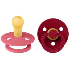Sucette bébé - BIBS - Colour - Embout rond - Pack de 2 - Caoutchouc