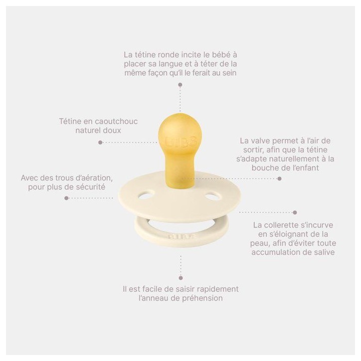 Sucette bébé - BIBS - Colour - Embout rond - Pack de 2 - Caoutchouc naturel - Taille 1 Coral Ruby Sucette bébé - BIBS - Colour - Embout rond - Pack de 2 - Caoutchouc naturel - Taille 1 Coral Ruby