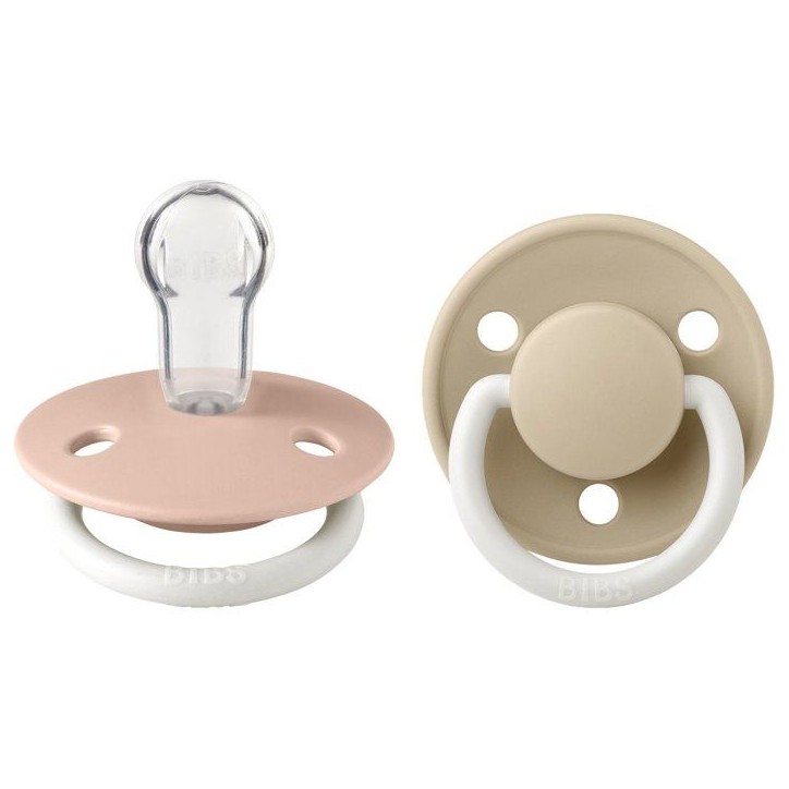 Sucette bébé - BIBS - DeLux - Embout rond - Pack de 2 - Silicone - Taille unique phosphorescent Blush Vanilla Sucette bébé - BIBS - DeLux - Embout rond - Pack de 2 - Silicone - Taille unique phosphorescent Blush Vanilla