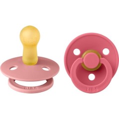 Sucette bébé - BIBS - Colour - Embout rond - Pack de 2 - Caoutchouc