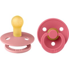 Sucette bébé - BIBS - Colour - Embout rond - Pack de 2 - Caoutchouc