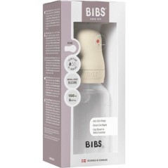 Biberon bébé - BIBS - Embout rond - Silicone - 150 ml - Débit moyen