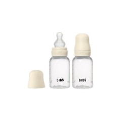 Biberon bébé - BIBS - Embout rond - Silicone - 150 ml - Débit lent