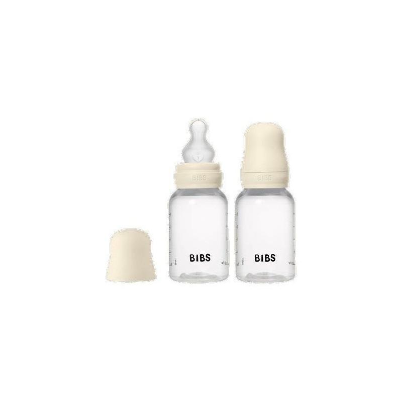 Biberon bébé - BIBS - Embout rond - Silicone - 150 ml - Débit lent