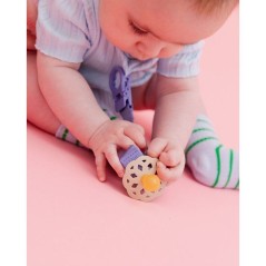 Sucette bébé - BIBS - Boheme - Embout rond - Pack de 4 - Caoutchouc