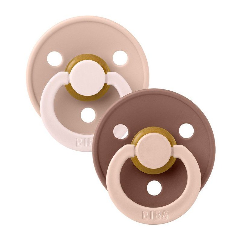 Sucette bébé - BIBS Studio Colour - Ronde - T1 - Caoutchouc naturel