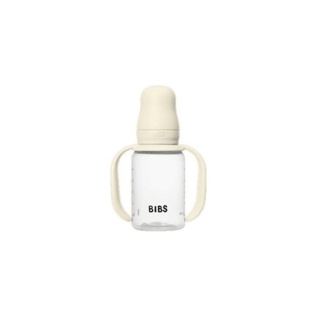 Biberon bébé - BIBS Tasse apprentissage - Embout rond - Silicone - 150 ml - Ivory