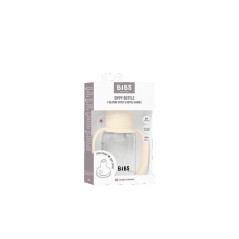 Biberon bébé - BIBS Tasse apprentissage - Embout rond - Silicone - 1