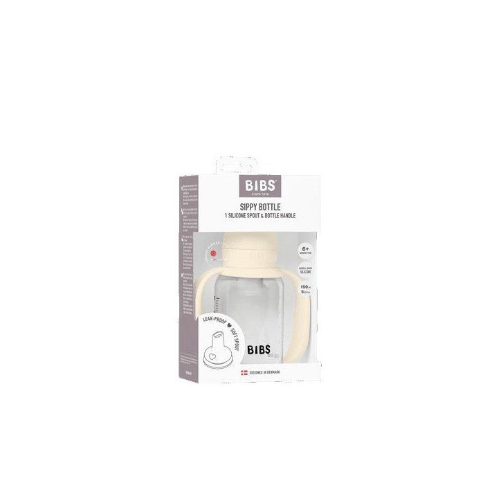 Biberon bébé - BIBS Tasse apprentissage - Embout rond - Silicone - 150 ml - Ivory Biberon bébé - BIBS Tasse apprentissage - Embout rond - Silicone - 150 ml - Ivory