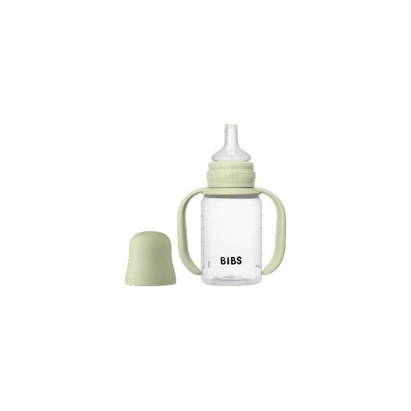 Biberon bébé - BIBS Tasse apprentissage - Embout rond - Silicone - 1