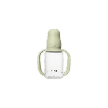 Biberon bébé - BIBS Tasse apprentissage - Embout rond - Silicone - 150 ml - Sage