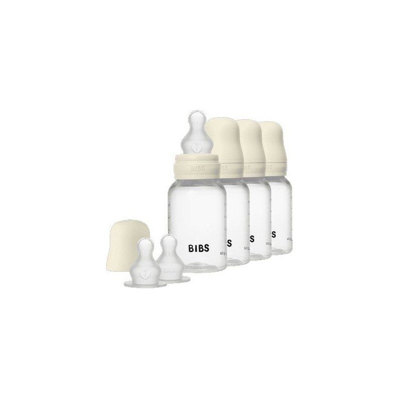 Biberon bébé - BIBS - Embout rond - Silicone - 150 ml - Débit lent