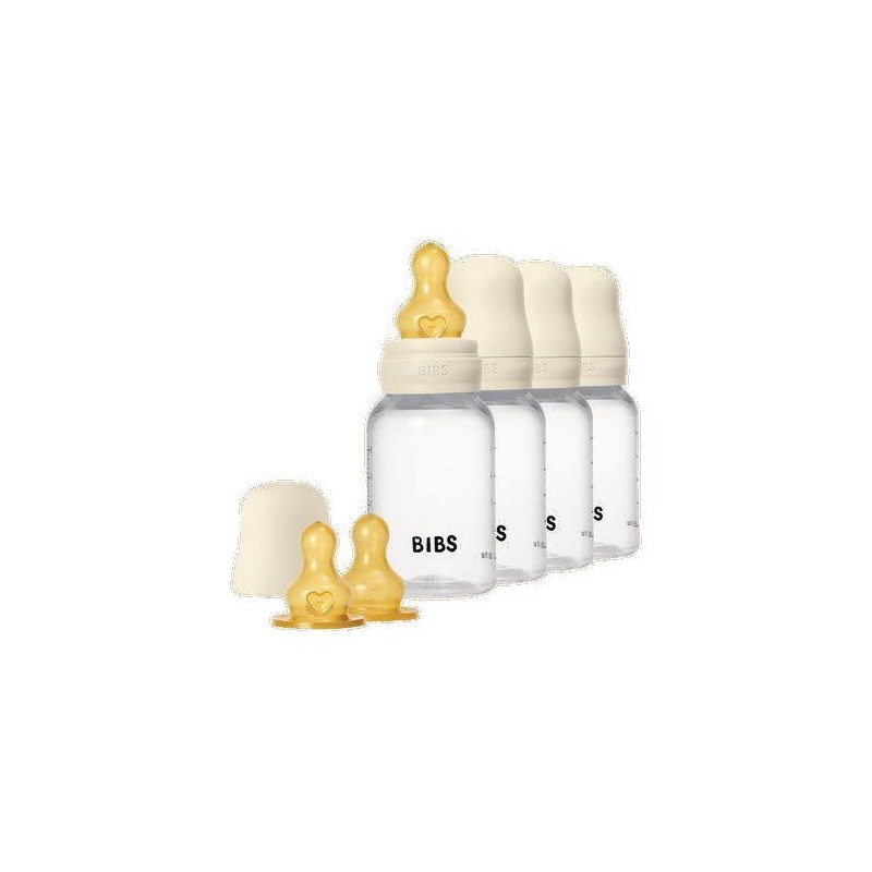 Biberon bébé - BIBS - Embout rond - Caoutchouc naturel - 150 ml - D