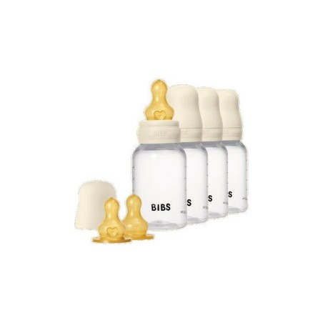 Biberon bébé - BIBS - Embout rond - Caoutchouc naturel - 150 ml - D