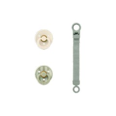 Coffret cadeau bébé - BIBS Sucette & attache - Embout rond - T1 - Sa