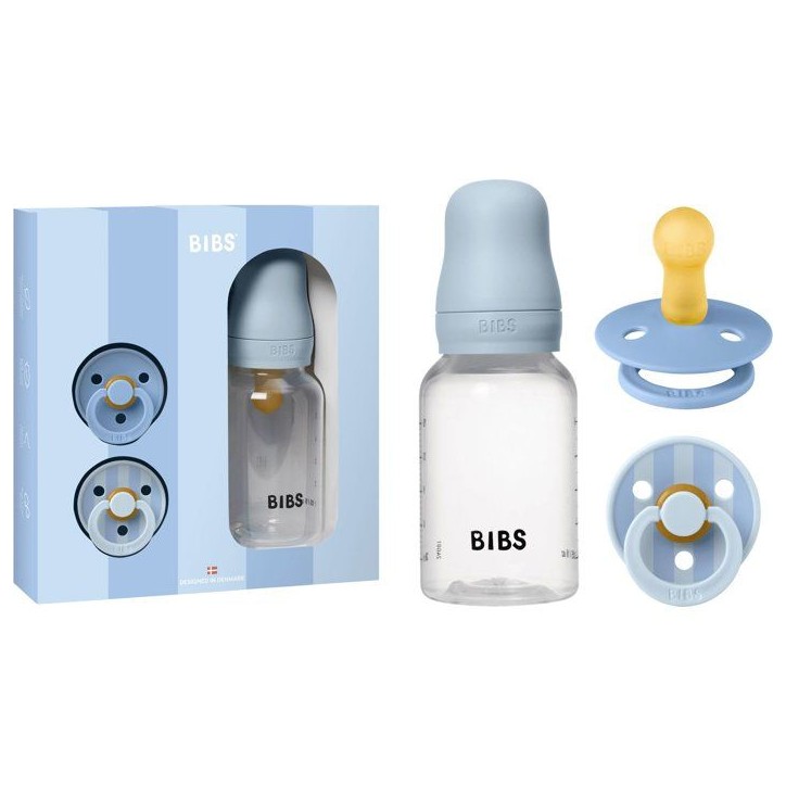 Coffret cadeau bébé - BIBS Baby Sprinkle - Embout rond - T1 - Baby Blue Coffret cadeau bébé - BIBS Baby Sprinkle - Embout rond - T1 - Baby Blue